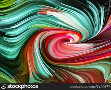Light Interaction. Wallpaper Paint series. Abstract arrangement of colorful background lines suitable for projects on art, design, creativity and imagination