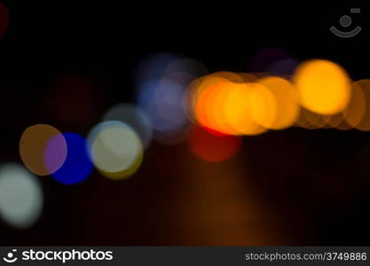 Light or Bokeh light at night