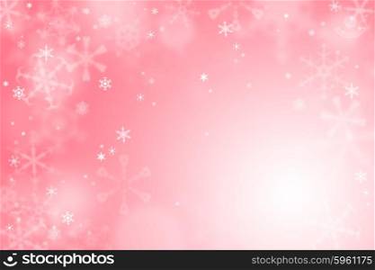 Light red winter wallpaper with snow