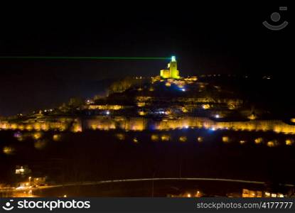 light show Tsarevets fortress Veliko Turnovo Bulgaria