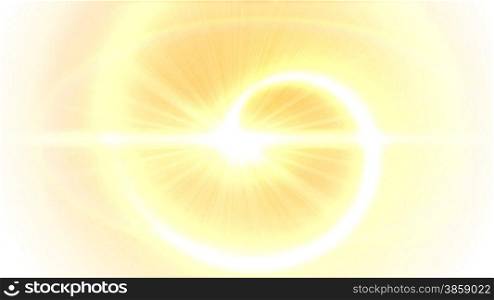 light spiral with lens flare
