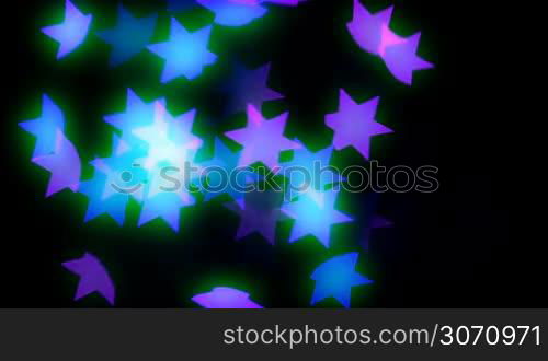 Light stars bokeh background