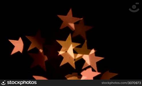 Light stars bokeh background