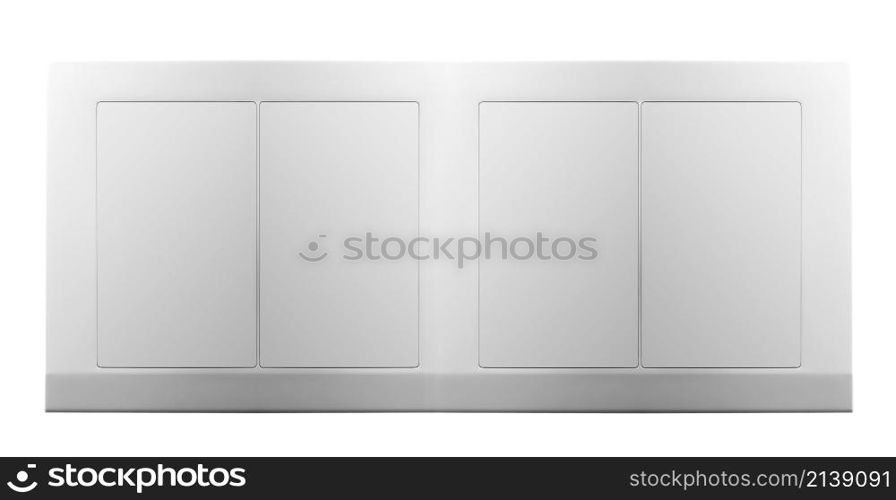 Light switch isolated on white background. Light switch isolated