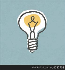 Lightbulb illustration. Creative idea symbol concept. Vector, EPS10.