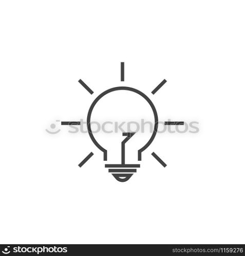 Lightbulb lamp graphic design template vector isolated illustration. Lightbulb lamp graphic design template vector illustration