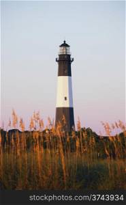 Lighthouse at sunrise, Tybee island, USA