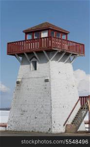 Lighthouse at the lakeside, Lake Winnipeg, Hecla Grindstone Provincial Park, Manitoba, Canada