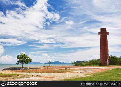 Lighthouse at Town of Koh Lanta, Krabi, Thailand