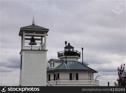 Lighthouse in harbour of St Michaels on Chesapeake bay