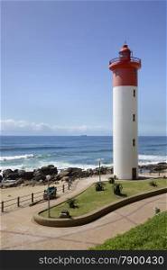 Lighthouse in Umhlanga Near Durban on the East Coast of South Africa