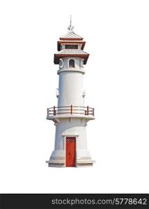 Lighthouse isolated on a white background