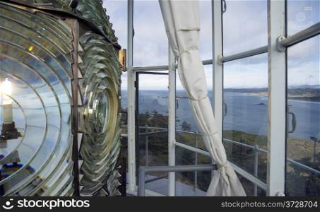 Lighthouse Lens Fresnel Magnifying Glass Inside