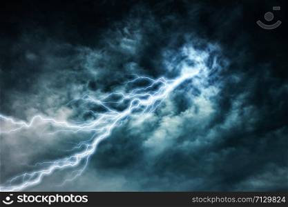 lightning strike during an electrical storm