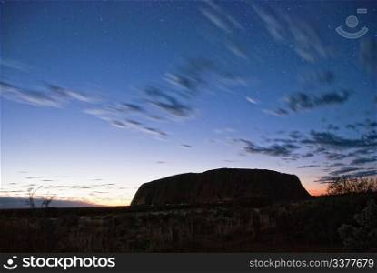 Lights and Colors of Ayers Rock in Australia