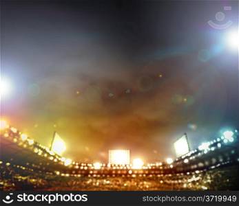 Lights of stadium