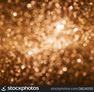 Lights on gold background.