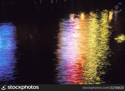 Lights Reflected on Water