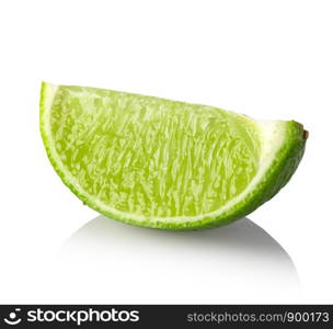 lime citrus fruit isolated on white background. lime citrus fruit