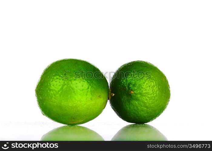 lime isolated close up