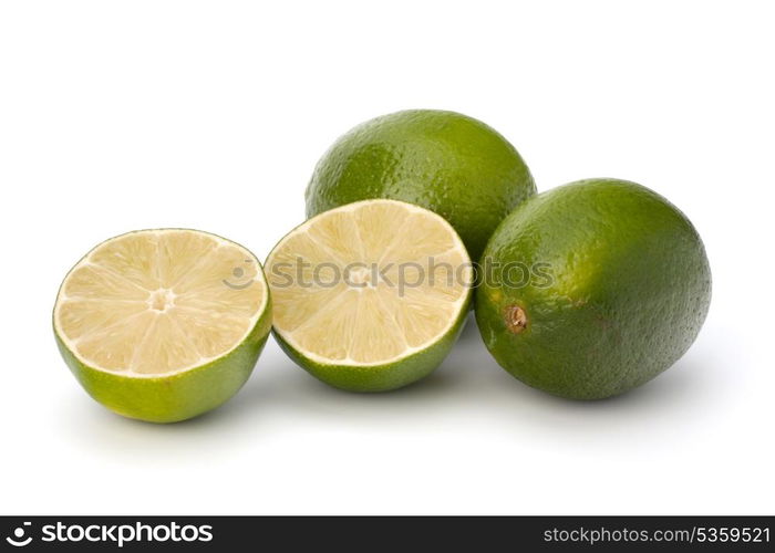 lime isolated on white background