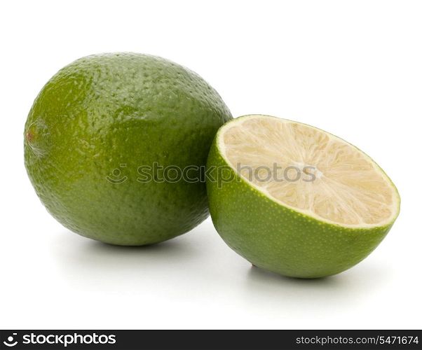 lime isolated on white background