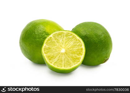 lime isolated on white background