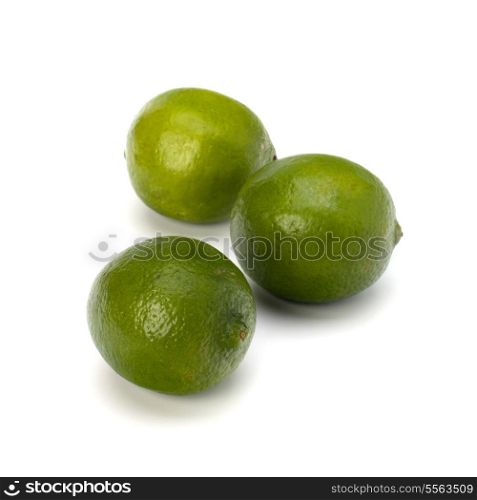 Lime isolated on white background close up