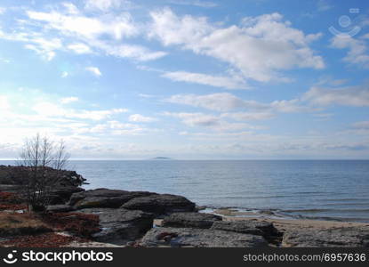 Limestone formations by Byrum on the island Oland in Sweden. Interesting limestone formations by Byrum on the swedish island Oland