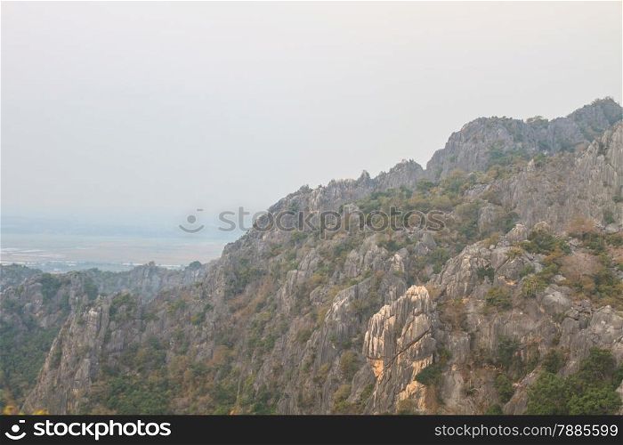 Limestone mountains in Sam Roi Yot National Park, Thailand
