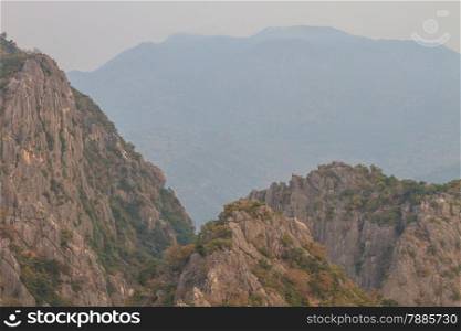 Limestone mountains in Sam Roi Yot National Park, Thailand