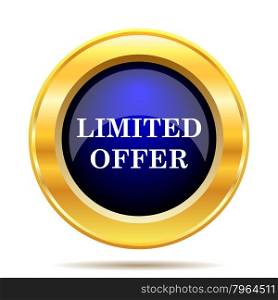 Limited offer icon. Internet button on white background.