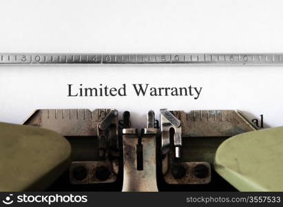 Limited warranty form