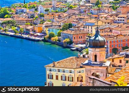 Limone sul Garda waterfront view, Lombardy region of Italy