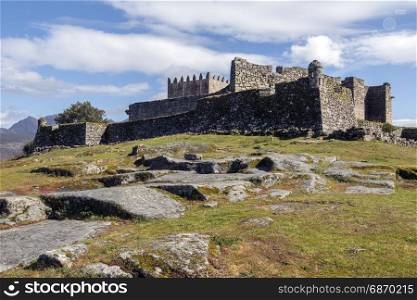 Lindoso Castle in the village of Lindoso in the Parque Nacional da Peneda-Geres in northern Portugal.