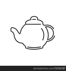 Line Icon Style, Pot Herbs and tea icon