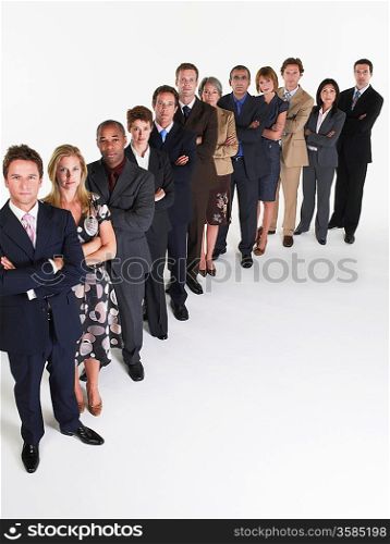Line of Businesspeople