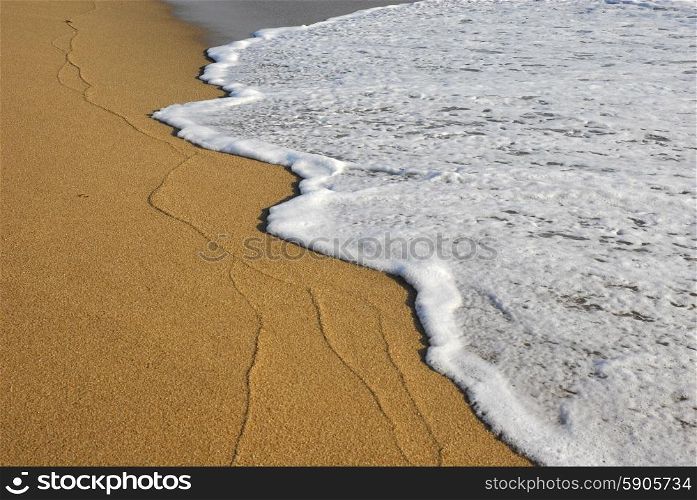 lines in the sand at the beach