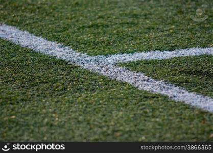 lines on green soccer field