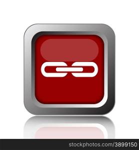 Link icon. Internet button on white background