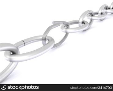 link in chain. 3d