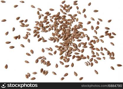 Linseed isolated on white background photo. Beautiful picture, background, wallpaper