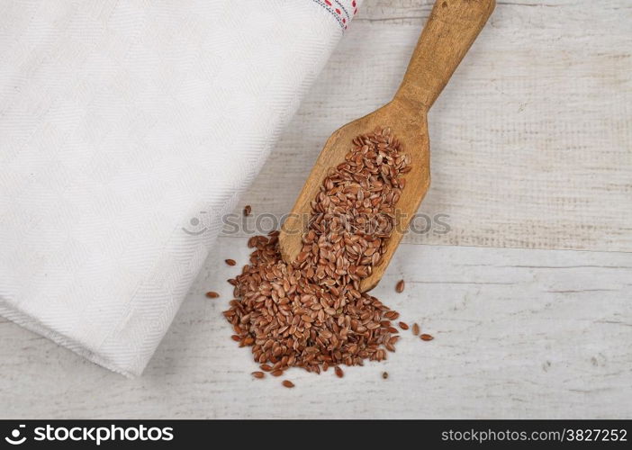 Linseed on shovel