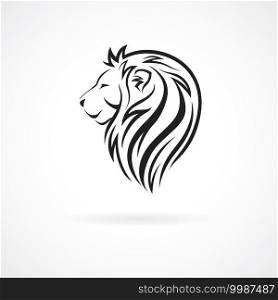 Lion head, vector logo design template, concept icon for logotype, emblem, brand identity, vector illustration.. Lion head, vector logo design template, concept icon for logotype, emblem, brand identity, vector illustration