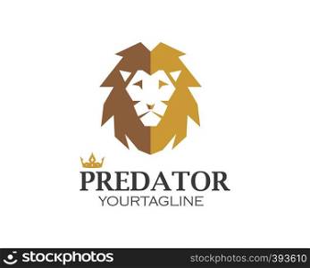 lion logo vector illustration design