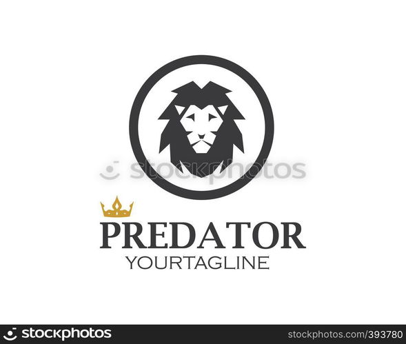 lion logo vector illustration design