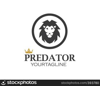 lion logo vector illustration design
