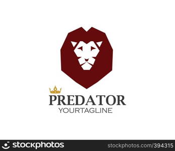 lion logo vector illustration design