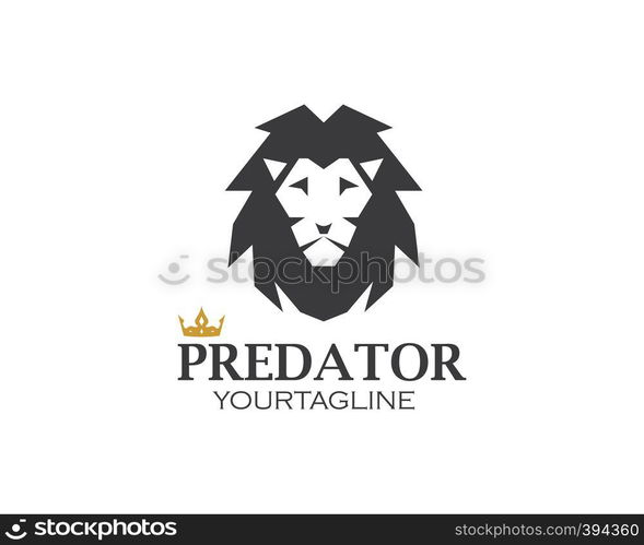 lion logo vector illustration design