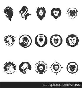 Lion logo vector template Vector